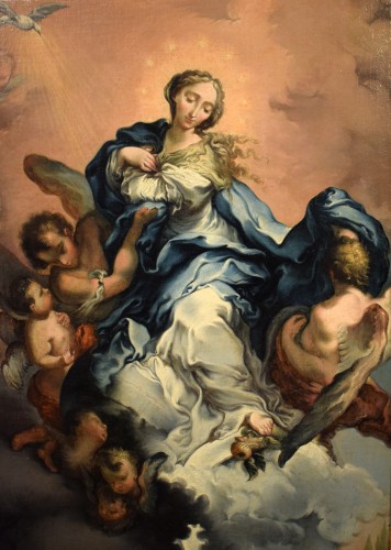 Assumption of the Virgin - Genoese school of the late 17th century